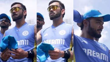 Virat Kohli Presents Debut Cap to Riyan Parag Ahead of IND vs SL 3rd ODI 2024 Match, Says ‘You Have the Ability To Be a Match-Winner for India’ (Watch Video)