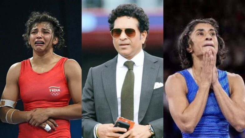 Sachin Tendulkar Shares Heartfelt Post for Nisha Dahiya and Vinesh Phogat on ‘X’, Lauds Their Efforts at Paris Olympics 2024