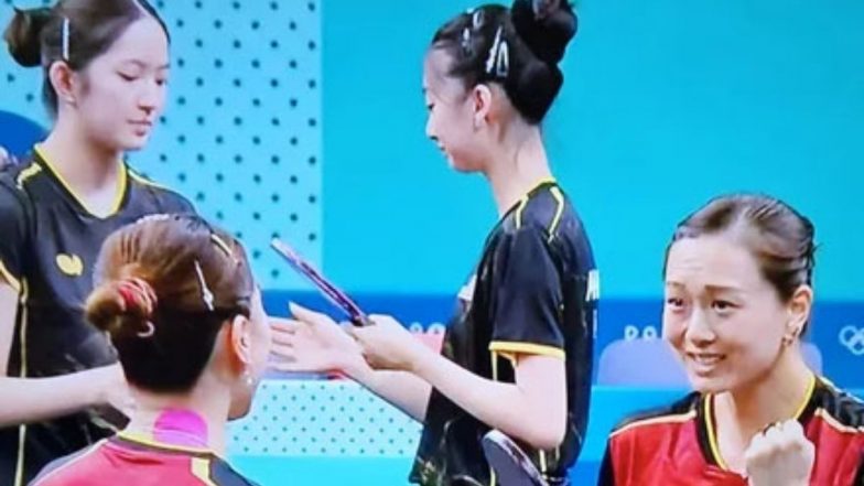 'Playing Through Asian Proxy Server' Fans React to Viral Pic From USA vs Germany Women's Table Tennis Match at Paris Olympics 2024