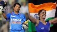 Sachin Tendulkar Says Vinesh Phogat &lsquo;Definitely Deserves a Silver Medal&rsquo; After Her Dramatic Disqualification From Women&rsquo;s Wrestling 50 Kg Final at Paris Olympics 2024