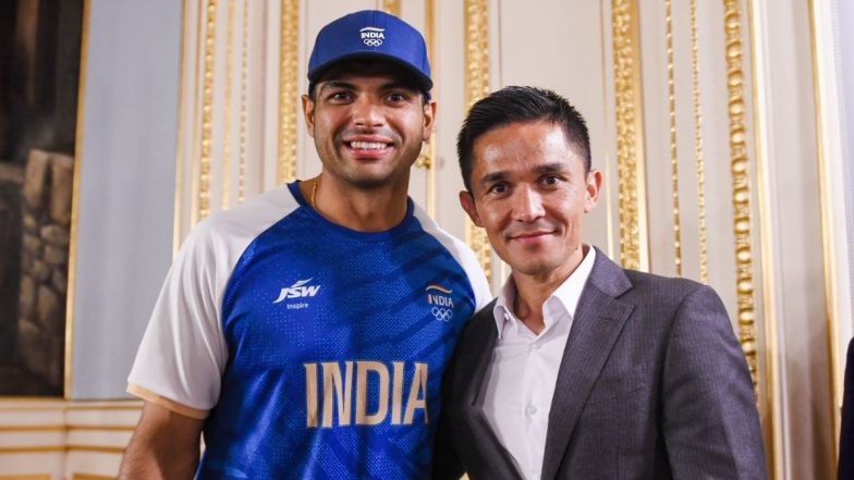 Sunil Chhetri Meets Paris Olympics 2024 Silver Medalist Neeraj Chopra, Bengaluru FC Shares Post