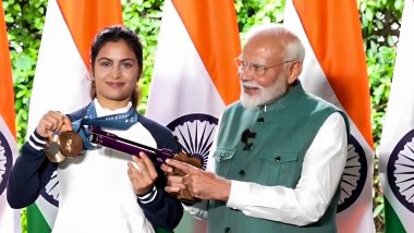 Double Bronze-Medallist Manu Bhaker Reacts After Meeting PM Narendra Modi Following Paris Olympics 2024, Says 'It Was A Delight' (See Post)