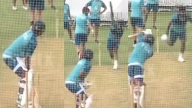 Khurram Shahzad Cleans Up Babar Azam During Net Session Ahead of PAK vs BAN 1st Test Match, Video Goes Viral