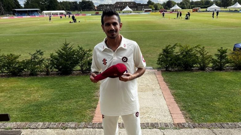 Yuzvendra Chahal Poses With Northamptonshire Cap No 554, Shares Pic