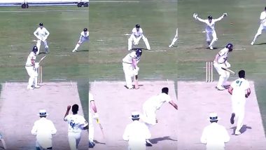 Jaydev Unadkat Bowls a Brilliant Out-Swinging Yorker To Dismiss Adam Lyth During Sussex vs Yorkshire County Championship 2024–25 Match (Watch Video)