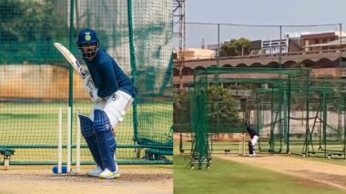 KL Rahul Practices Hard in the Nets Ahead of IND vs BAN 2024 Test Series, Video Goes Viral