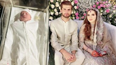 Pakistani Cricketer Shaheen Shah Afridi and Wife Ansha Blessed With a Baby Boy, Pic Goes Viral