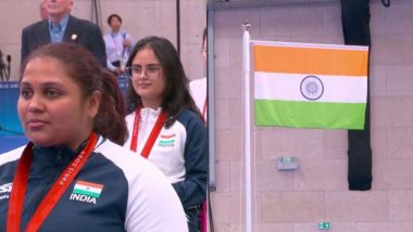 Avani Lekhara Wins Gold Medal: Indian National Anthem Plays at Paris Paralympics 2024 After Para-Athlete's Historic Feat (Watch Video)