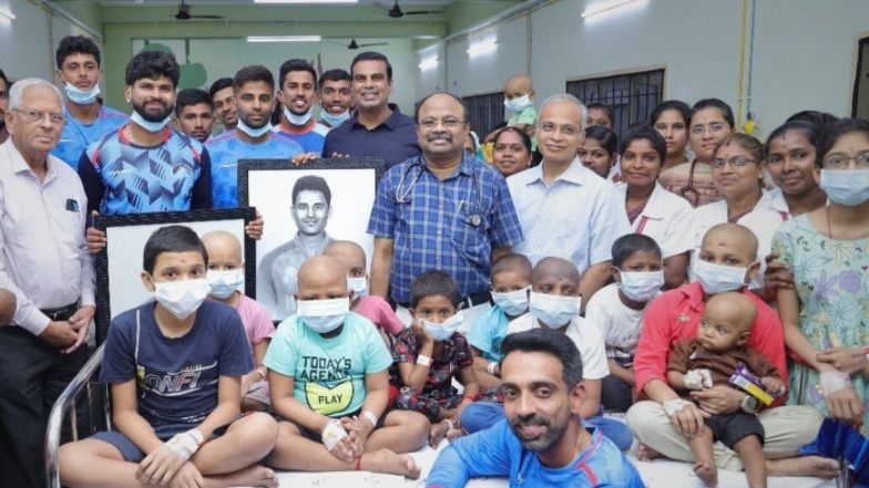 Shreyas Iyer, Suryakumar Yadav, Dhawal Kulkarni Along With Other Mumbai Cricketers Meet Cancer Battling Patients at Ramakrishna Hospital (See Post)