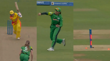 Smriti Mandhana Hits ‘Bulls-Eye’ To Run Out Bryony Smith During Southern Brave Women vs Trent Rockets Women ‘The Hundred’ 2024 Match (Watch Video)