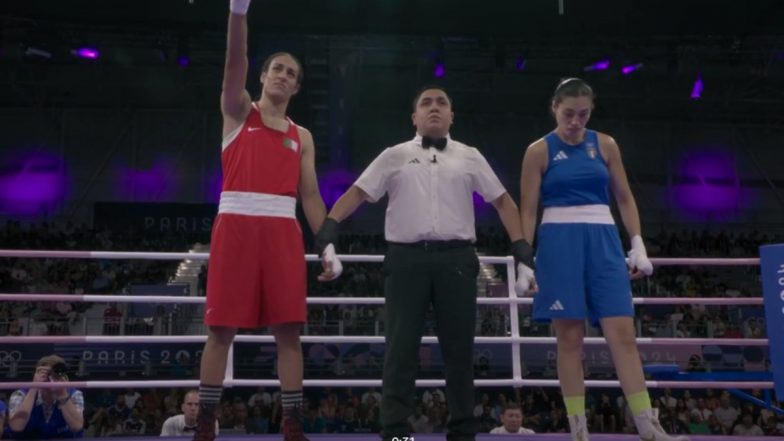 ‘Absolute Scandal’ Fans React After Algeria’s Imane Khelif, Who Failed Gender Test, Progresses to Women’s Boxing 66 Kg Quarterfinal As Italy’s Angela Carini Calls Off Bout