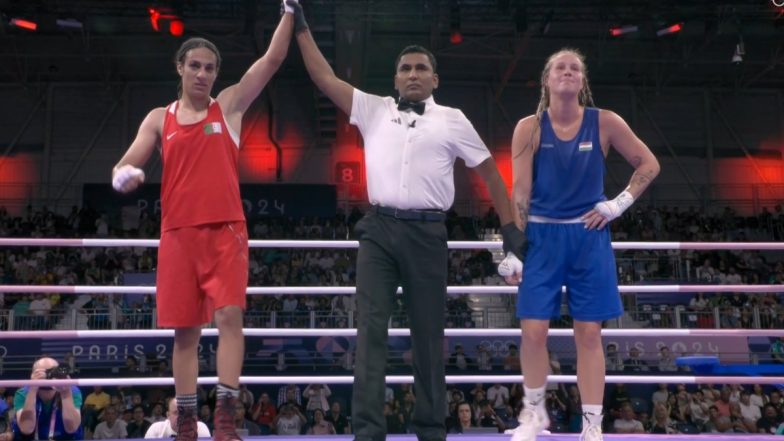 Imane Khelif, Algerian Boxer Caught in Gender Row at Paris Olympics 2024, Assures Medal by Qualifying for Women’s Boxing 66 Kg Event Semifinal