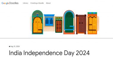 India Independence Day Google Doodle 2024 Showcases Country's Iconic Architecture, Follows Theme of This Year's Independence Day 'Viksit Bharat@2047'