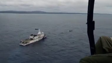 Bangladesh Unrest: Indian Coast Guard Deploys Aircraft, Hovercraft for Maritime Border Surveillance To Prevent Illegal Influx Into India (Watch Video)