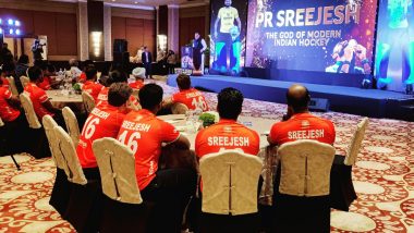 Indian Men's Hockey Team Players Wear Jersey With PR Sreejesh's Name On the Back to Pay Tribute to Retiring Legend (See Pic)