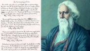 Independence Day 2024 Special: Original Pic of English Translation of &lsquo;Jana Gana Mana&rsquo; by Nobel Laureate Rabindranath Tagore Shared by Nobel Prize Academy