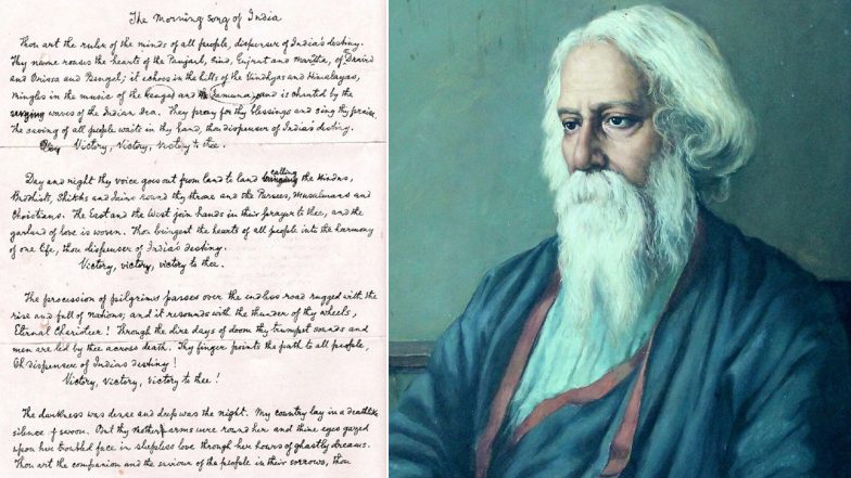 Independence Day 2024 Special: Original Pic of English Translation of ‘Jana Gana Mana’ by Nobel Laureate Rabindranath Tagore Shared by Nobel Prize Academy