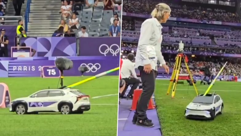 Remote-Controlled Miniature Car Spotted Retrieving Javelins For Athletes Following Throw in Paris Olympics 2024, Video Goes Viral