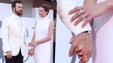 ‘Beetlejuice 2’ Actor Justin Theroux and Nicole Brydon Bloom Are Engaged; Latter Flaunts Engagement Ring at the 81st Venice International Film Festival (View Pics)