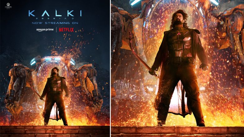 ‘Kalki 2898 AD’ OTT Release: Prabhas and Nag Ashwin’s Film Now Streaming on Prime Video and Netflix! Find Out the Available Languages To Watch Online