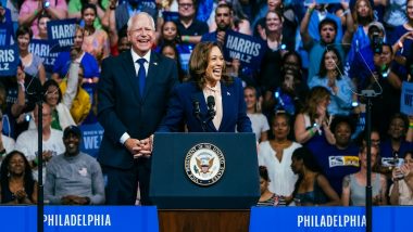 US Presidential Election 2024: Kamala Harris Holds First Rally With Newly Announced VP Pick, Minnesota Governor Tim Walz, in Philadelphia