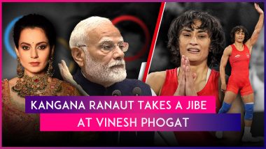 Paris Olympics 2024: Kangana Ranaut Takes a Dig at Wrestler Vinesh Phogat After Her Historic Win, Credits PM Modi for Her Victory