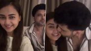 Karan Kundrra Kisses Girlfriend Tejasswi Prakash and Her Reaction Is Too Cute To Miss (Watch Video)