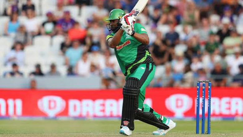 '6, 6, 6, 6, 6' Kieron Pollard Hits Rashid Khan For Five Consecutive Sixes During Trent Rockets vs Southern Brave The Hundred 2024 Match (Watch Video)