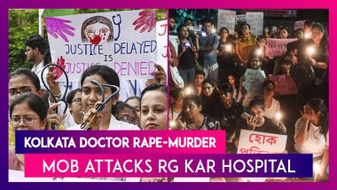 Kolkata Doctor Rape-Murder: Mob Ransacks Emergency Department at RG Kar Hospital During Protest in Kolkata, BJP Blames ‘TMC Goons’