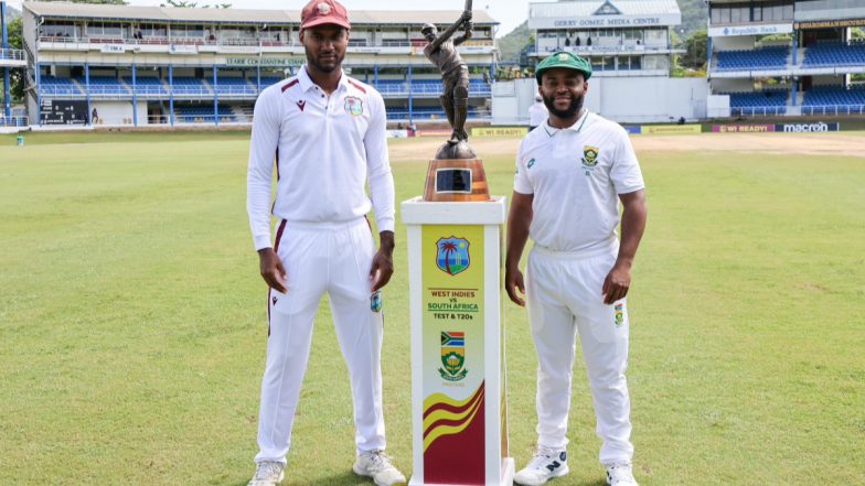 How To Watch WI vs SA Free Live Streaming Online of 2nd Test 2024 Day 2? Get Telecast Details of West Indies vs South Africa Cricket Match on TV