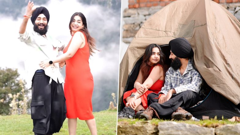 Kulhad Pizza Couple Viral Videos: Sehaj Arora and Wife Gurpreet of Controversial MMS Video Leak Fame, Shoot Romantic Reel In Picturesque Hills (Watch Videos)