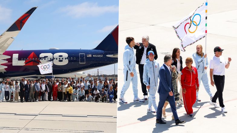 Los Angeles Welcomes Olympic Flag Back After 40 Years, LA28 Leaders Welcome Team USA As They Arrive After Topping Paris Olympics 2024 Medal Tally