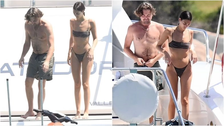 Leonardo DiCaprio and Vittoria Ceretti Italy Vacation Photos: Hollywood Actor and Young Model Photographed Swimming off the Coast of Sardinia During Their European Getaway