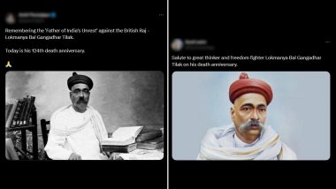 Lokmanya Tilak Death Anniversary 2024: Netizens Pay Tribute To the Freedom Fighter With Quotes, Messages, Images and Sayings on Bal Gangadhar Tilak Punyatithi