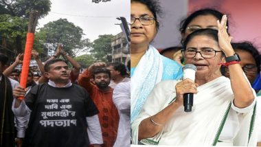 Kolkata Doctor Murder-Rape Case: BJP Presses for Resignation of West Bengal CM Mamata Banerjee; TMC Terms It ‘Drama Politics’