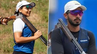 Anantjeet Singh Naruka and Maheshwari Chauhan at Paris Olympics 2024, Shooting Free Live Streaming Online: Know TV Channel and Telecast Details for Mixed Skeet Shooting Bronze Medal Match