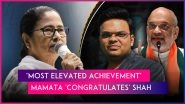 &lsquo;Most Elevated Achievement&rsquo;: Mamata Banerjee &lsquo;Congratulates&rsquo; Amit Shah for Jay Shah&rsquo;s Appointment As ICC Chief