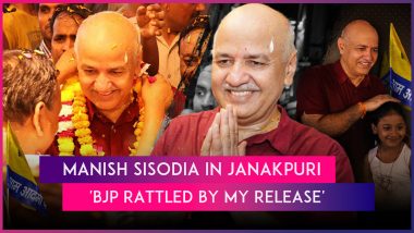 Manish Sisodia Padyatra Day 10: AAP Leader Meets People in Janakpuri, Says ‘BJP Is Rattled by My Release From Jail’