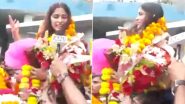 Manu Bhaker Receives a Grand Welcome in Delhi After Winning 2 Bronze Medals in Shooting at Paris Olympics 2024, Says 'I Am So Happy' (Watch Video)