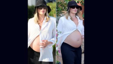 Margot Robbie Flaunts Her Baby Bump in New Pictures, ‘Barbie’ Star Raises the Bar for Maternity Fashion in Classy Unbuttoned White Shirt