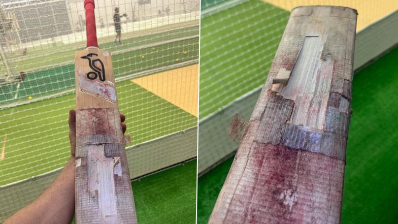 Marnus Labuschagne Shows Worn-Out Condition of Bat He Used in India vs Australia Cricket World Cup 2023 Final, Plans on Retiring It (See Post)