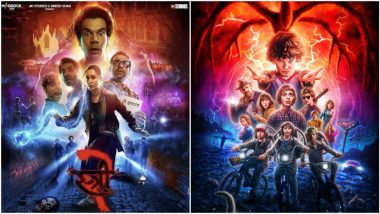 ‘Stree 2’ Poster Copied From ‘Stranger Things’ S2? Reddit Post Accuses Rajkummar Rao-Shraddha Kapoor’s Movie of Lifting the Design (View Pics)