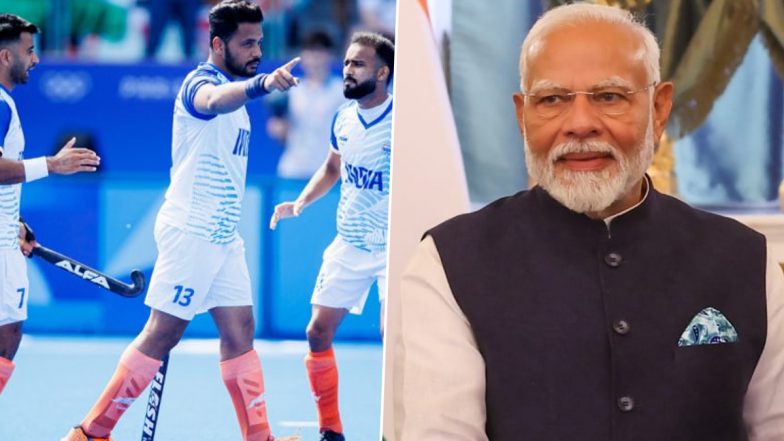 PM Narendra Modi Congratulates Indian Men’s Hockey Team for Winning Bronze Medal at Paris Olympics 2024, Says ‘They Showed Immense Grit and Resilience’