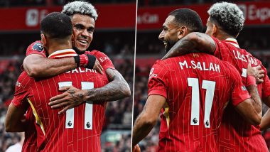 Liverpool 2–0 Brentford, Premier League 2024–25: Luis Diaz, Mohamed Salah Score As Reds Secure First Home Win of the Season