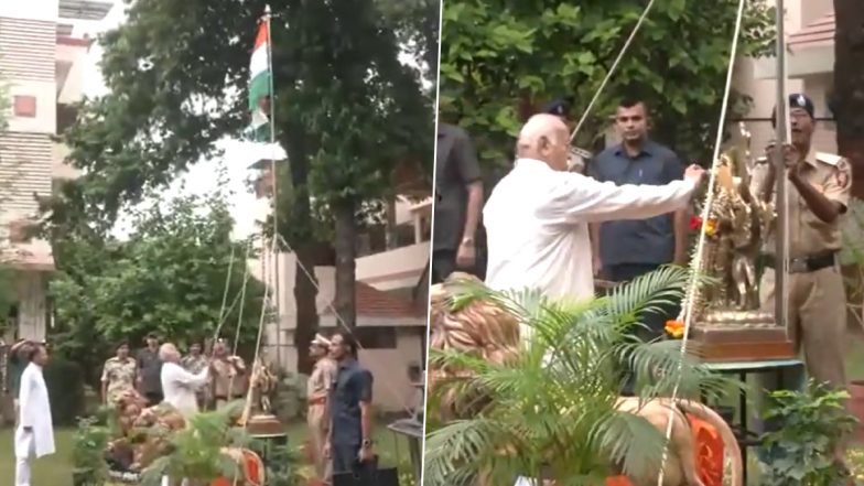 Independence Day 2024: RSS Chief Mohan Bhagwat Hoists National Flag at RSS Headquarters in Nagpur on 78th Independence Day (Watch Video)