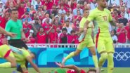 Referee Gets Substituted As He Gets Injured After Collision With A Footballer During Morocco vs Spain Paris Olympics 2024 Semifinal, Video Goes Viral