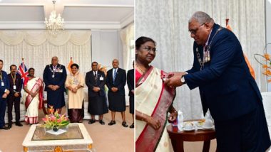 President Droupadi Murmu Receives Fiji’s Highest Civilian Award ‘The Companion of the Order of Fiji’ (See Pics)