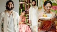 Naga Chaitanya and Sobhita Dhulipala Engagement Pics: Unseen Photos of the Newly Engaged Couple From Their &lsquo;Nischitaardham&rsquo; Ceremony Surface Online