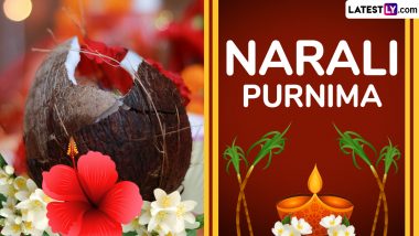 Happy Narali Purnima 2024 Images and HD Wallpapers for Free Download Online: Celebrate Coconut Festival of Maharashtra With Greetings and WhatsApp Messages