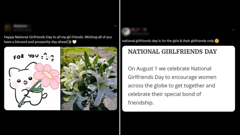 National Girlfriends Day 2024 Wishes and Greetings: Netizens Flood X With Images, BFF Quotes, Wallpapers and Messages To Celebrate Their Girlfriends